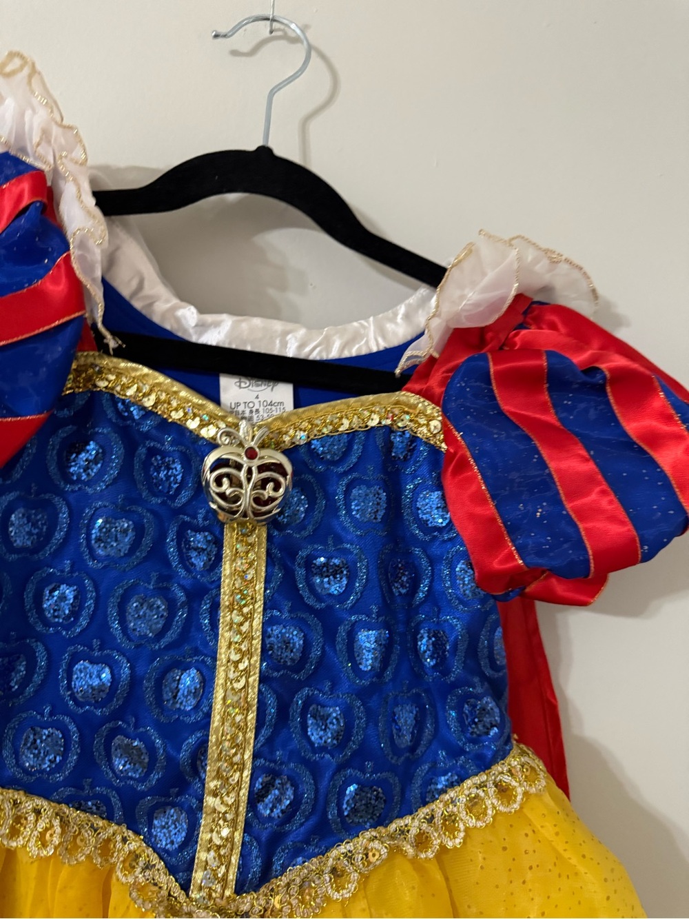 Disney Store Snow White Deluxe Princess Dress Girls Size 4 - Picture 4 of 6